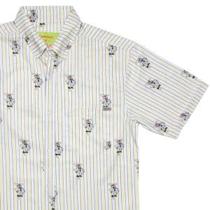 RSVLTS Dimma-darn! KUNUFLEX Short Sleeve Shirt in Yellow — front view
