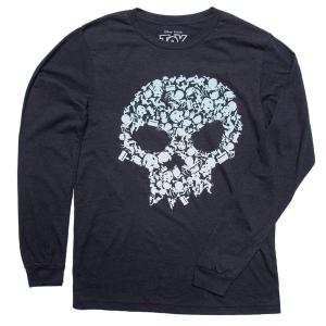 RSVLTS The Toys Are Alive Crewneck Tee in Black — front view