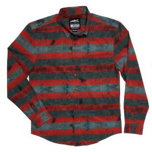RSVLTS Sweet Dreams Long Sleeve Shirt in Red — front view
