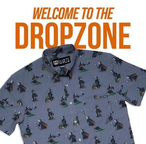 RSVLTS Reaper’s Delight Boo.0 KUNUFLEX Short Sleeve Shirt in Gray — front view