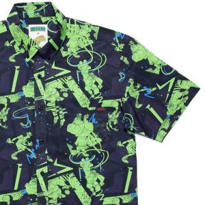 RSVLTS The Mean Green Team KUNUFLEX Short Sleeve Shirt in Green — front view