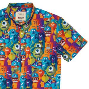 RSVLTS The Scare Floor KUNUFLEX Short Sleeve Shirt in Multicolor — front view