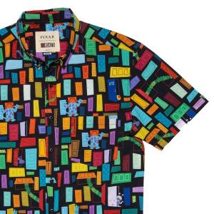 RSVLTS Doors KUNUFLEX Short Sleeve Shirt in Black — front view