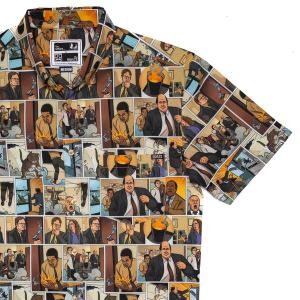 RSVLTS Fire Drill KUNUFLEX Short Sleeve Shirt in Multicolor — front view