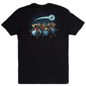 RSVLTS O Gremlin Night Crewneck Tee in Black — front view