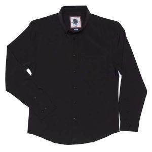 RSVLTS Good Looks Black long-sleeve shirt Long Sleeve Shirt in Black — front view