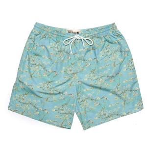 RSVLTS Almond Blossom Swimwear in Blue — front view