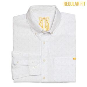 RSVLTS The Carraway Long Sleeve Shirt in White — front view
