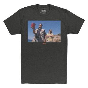 RSVLTS Donnie, Who Loved Bowling Crewneck Tee in Black — front view