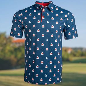 RSVLTS Chomp All-Day Polo in Blue — front view