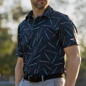 RSVLTS Lightsabers All-Day Polo in Black — front view