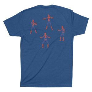 RSVLTS What’s the Point? Crewneck Tee in Blue — front view
