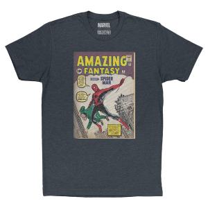 RSVLTS Marvel Amazing Fantasy #15: The Spider-Man! Crewneck Tee in Blue — front view