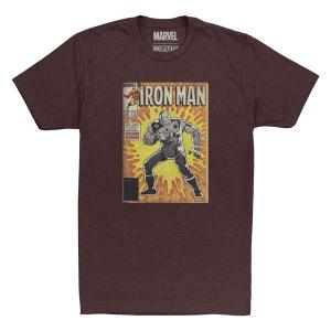 RSVLTS Iron Man #191: The Iron Destiny Crewneck Tee in Red — front view
