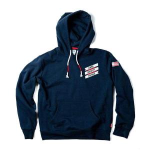 RSVLTS Dare Mighty Things Performance Hoodie in Blue — front view