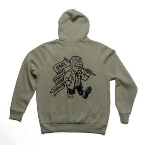 RSVLTS Teddy Mascot Performance Hoodie in Green — front view