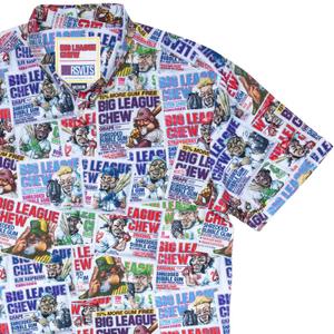 RSVLTS Vintage Pouches KUNUFLEX Short Sleeve Shirt in White — front view