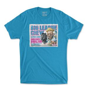 RSVLTS Cotton Candy Diving Catch Crewneck Tee in Blue — front view