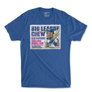 RSVLTS Blue Raspberry Righty Crewneck Tee in Blue — front view