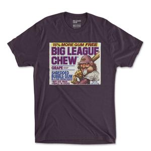 RSVLTS Vintage Grape Crewneck Tee in Purple — front view