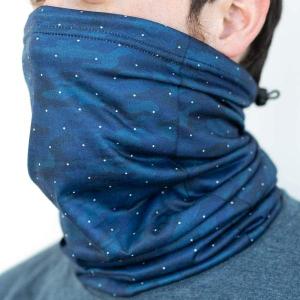 RSVLTS The Rough Rider neck Mask in Blue — front view