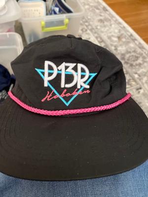 RSVLTS P13R Hoboken Snapback Hat in Black — front view