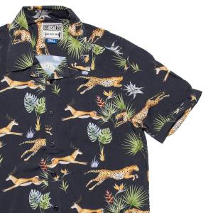 RSVLTS The Hunt KUNUFLEX Short Sleeve Shirt in Black — front view