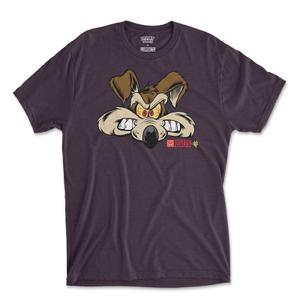 RSVLTS Wile’s Had Enough Crewneck Tee in Purple — front view