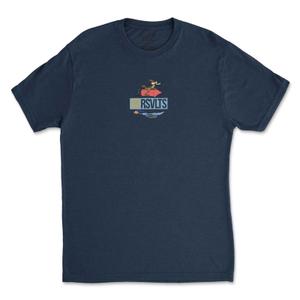 RSVLTS The Original Rivalry Crewneck Tee in Blue — front view