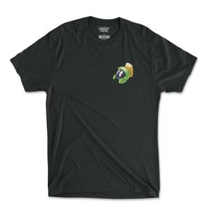 RSVLTS Tiny Marvin Crewneck Tee in Black — front view