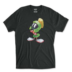 RSVLTS Marvin Up Front Crewneck Tee in Black — front view