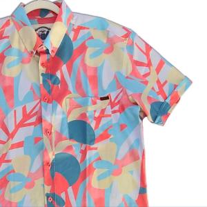 RSVLTS Bayshore KUNUFLEX Short Sleeve Shirt in Red — front view