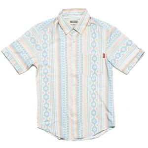 RSVLTS Happy Little Accident KUNUFLEX Short Sleeve Shirt in White — front view