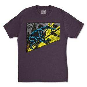 RSVLTS Save the Night Crewneck Tee in Purple — front view
