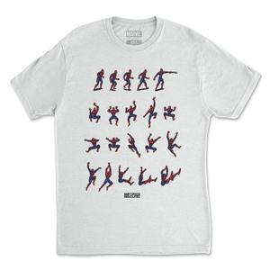 RSVLTS Retro Gaming Crewneck Tee in White — front view