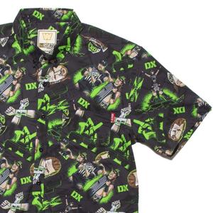 RSVLTS DX Summer Slam KUNUFLEX Short Sleeve Shirt in Black — front view