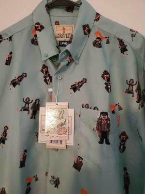 RSVLTS Wet Bandits Long Sleeve Shirt in Green — front view