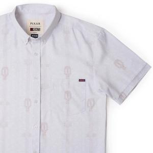 RSVLTS Don’t Fret KUNUFLEX Short Sleeve Shirt in White — front view