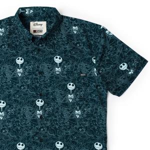 RSVLTS Bone Daddy KUNUFLEX Short Sleeve Shirt in Green — front view