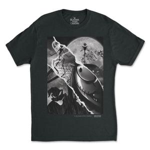 RSVLTS Shredded Crewneck Tee in Black — front view