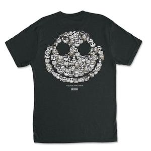 RSVLTS Smile Crewneck Tee in Black — front view