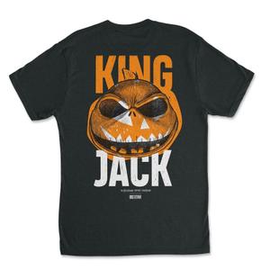 RSVLTS King Jack Crewneck Tee in Black — front view