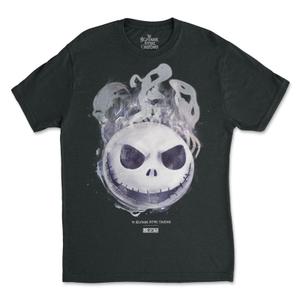 RSVLTS Ghosts Crewneck Tee in Black — front view