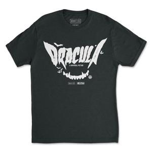 RSVLTS Dracula Crewneck Tee in Black — front view