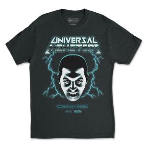 RSVLTS World Tour Crewneck Tee in Black — front view