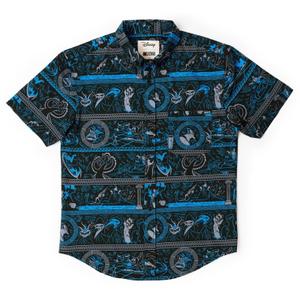 RSVLTS Hades Gonna Hate KUNUFLEX Short Sleeve Shirt in Black — front view