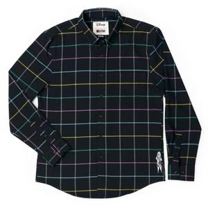 RSVLTS Meant to Be BorlandFlex Long Sleeve Flannel in Black — front view