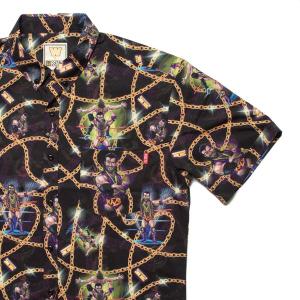 RSVLTS The Bad Guy KUNUFLEX Short Sleeve Shirt in Black — front view