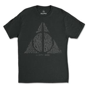 RSVLTS Elder Wand Crewneck Tee in Black — front view