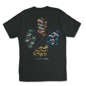 RSVLTS House Ink Crewneck Tee in Black — front view
